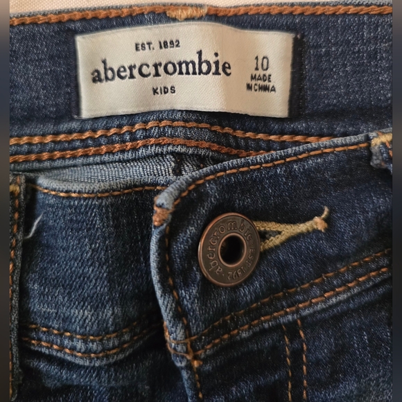🧡 Girl's Lot Of Skinny Jeans 3 Pairs Abercrombie, Vigooss 10 - Picture 12 of 13